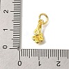 Rack Plating Brass Micro Pave Cubic Zirconia Ice Pick Pinch Bails KK-F883-16G-02-3