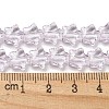 Baking Paint Transparent Glass Beads Strands DGLA-A07-T8mm-KD02-4