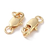 Rack Plating Brass Lobster Claw Clasps X-KK-F090-24LG-01-2