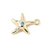 Brass Micro Pave Cubic Zirconia Charms LS-KK-M326-20B-G-2