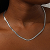Stainless Steel Herringbone Chain Necklace for Women NW8434-2-3