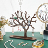 Tree Shaped Wood Jewelry Earring Display Stands DJEW-WH0816-002-2