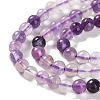 Natural Purple Fluorite Beads Strands G-P530-B08-01-5