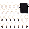 24Pcs 24 Style Alloy Enamel Wine Glass Charms AJEW-TAC00005-12