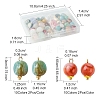 38Pcs 19 Colors Acrylic Pendants MACR-FS0001-80-4