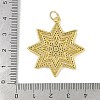 Brass Micro Pave Cubic Zirconia Pendants KK-B114-19G-3