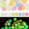 CHGCRAFT 160Pcs 8 Colors Luminous Silicone Beads SIL-CA0001-16-2