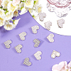 Gorgecraft 12Pcs Alloy Crystal Rhinestone Shank Buttons BUTT-GF0003-65P-4