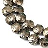 Electroplated Natural Lava Rock Beads Strands G-K388-01I-2