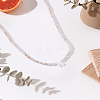 1Pc Glass Rondelle Beaded Necklaces NJEW-LP0007-23N-3