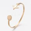 304 Stainless Steel Cuff Bangles BJEW-N0028-02G-1