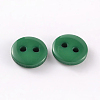 2-Hole Flat Round Resin Sewing Buttons for Costume Design BUTT-E119-18L-14-2