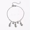 Alloy Charm Anklets AJEW-AN00181-04-1