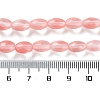 Cherry Quartz Glass Beads Strands G-I369-B22-01B-5