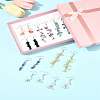 24Pair 316 Surgical Stainless Steel Dangle Earrings EJEW-FS00057-6