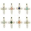 Natural Mixed Gemstone Pendants G-P585-04G-1
