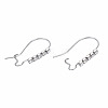 304 Stainless Steel Hoop Earrings Findings Kidney Ear Wires STAS-N092-138B-01-3