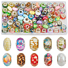 120Pcs 6 Styles Christmas Theme Resin European Rondelle Beads RPDL-SP0001-04-1