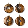 Natural Tiger Eye Pendants G-I391-02G-01-1