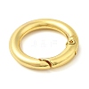 Rack Plating Brass Spring Gate Rings X-KK-Q781-11G-2