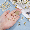16Pcs 8 Styles Rack Plating Eco-Friendly Brass Toggle Clasps KK-HS0001-41-3