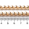 UV Plating Pearlized Glass Pearl Beads Strands GLAA-F128-01A-T8-2