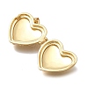 Valentine's Day Brass Heart Locket Pendants KK-D431-035D-G-2