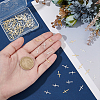 100Pcs 2 Colors Brass Pendants KK-UN0003-97-4
