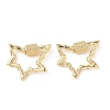 Brass Screw Carabiner Lock Charms KK-Z118-04G-1