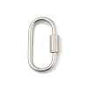 Non-Tarnish 304 Stainless Steel Screw Carabiner Lock Charms LS-STAS-H107-04D-P-1