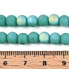 Frosted Opaque Glass Beads Strands GLAA-T032-P6mm-MBB12A-4