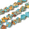 Dyed Synthetic Imperial Jasper Beads Strands G-D337-10mm-B03-2