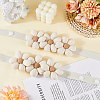 Fibre Flower Curtain Tiebacks AJEW-WH20022-50A-01-3