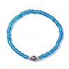 10Pcs 10 Styles Blue Color Palette Glass Seed Beaded Stretch Bracelets Sets BJEW-MZ00096-4