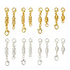 Kissitty 32 Sets 16 Styles Brass Magnetic Clasps KK-KS0001-28-2