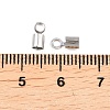 304 Stainless Steel Fold Over Crimp Cord Ends STAS-P434-05E-P-3