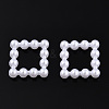 ABS Plastic Imitation Pearl Linking Rings OACR-T015-08-01-2