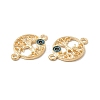 Alloy Connector Charms with Steel Blue Enamel FIND-H039-49KCG-2