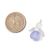 Transparent Acrylic Angel Pendants PALLOY-JF04095-03-2