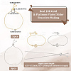 10Pcs 2 Colors Rack Plating Brass Chain Bracelet Making KK-BBC0021-96-2