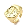 Rack Plating Brass Finger Ring RJEW-C072-07G-1