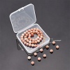 Round Natural Sunstone Beads Strands G-AR0001-69-7