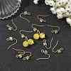 SHEGRACE Brass Pave Cubic Zirconia Earring Findings XGRQ4S645-743G-4