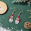 Christmas TOHO Round Seed Beads Dangle Earrings EJEW-MZ00566-02-1