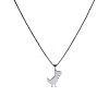 Cool Dinosaur Necklace Street Hip-hop Cool Couple Pendant Long Necklace OU0635-1