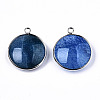 Natural Crackle Agate Pendants G-N326-87A-07-2