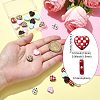 35Pcs 7 Colors Spray Painted Alloy Beads ENAM-CJ0006-11-2