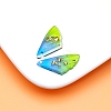 Transparent Resin Pendants RESI-TAC0005-023A-26-1