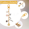 2Pcs 2 Styles Alloy Enamel Pendant Decorations HJEW-BM0001-46A-6