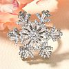 Snowflake Rotatable Brooches for Women JEWB-B023-01P-1